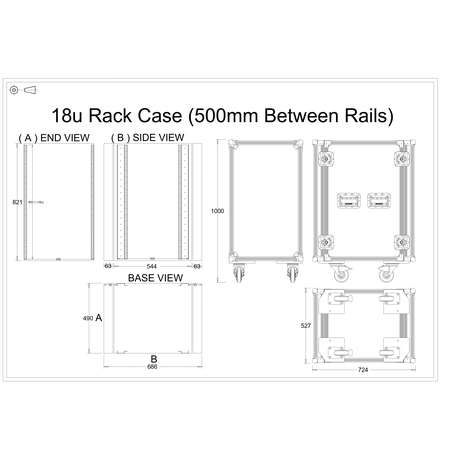 18u Rack Case Flight Case